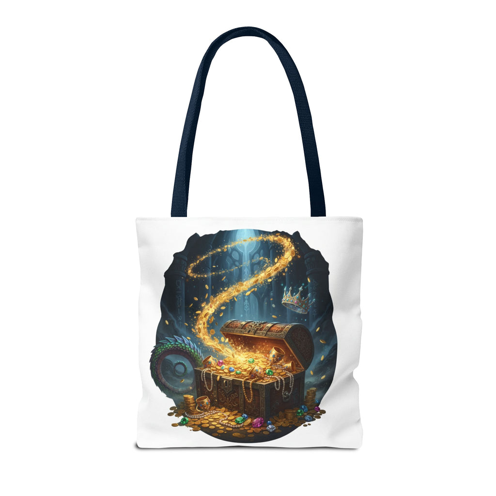 Magic Treasure Chest Tote Bag — Fantasy Pirate Gold Illustration Tote