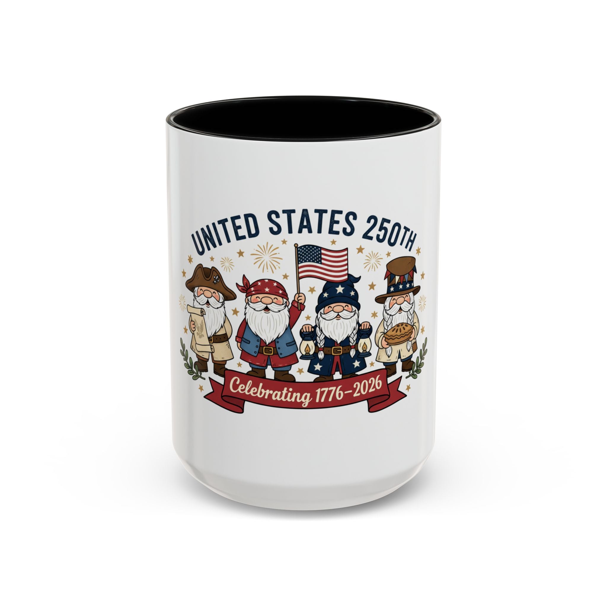 United States 250th Gnome Coffee Mug — Celebrating 1776–2026