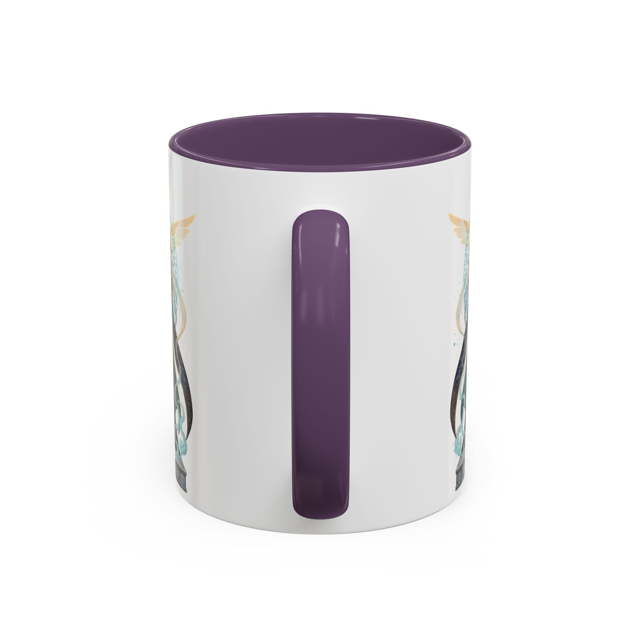 Mystic Oracle Coffee Mug — Woman with Crystal Ball Accent Mug