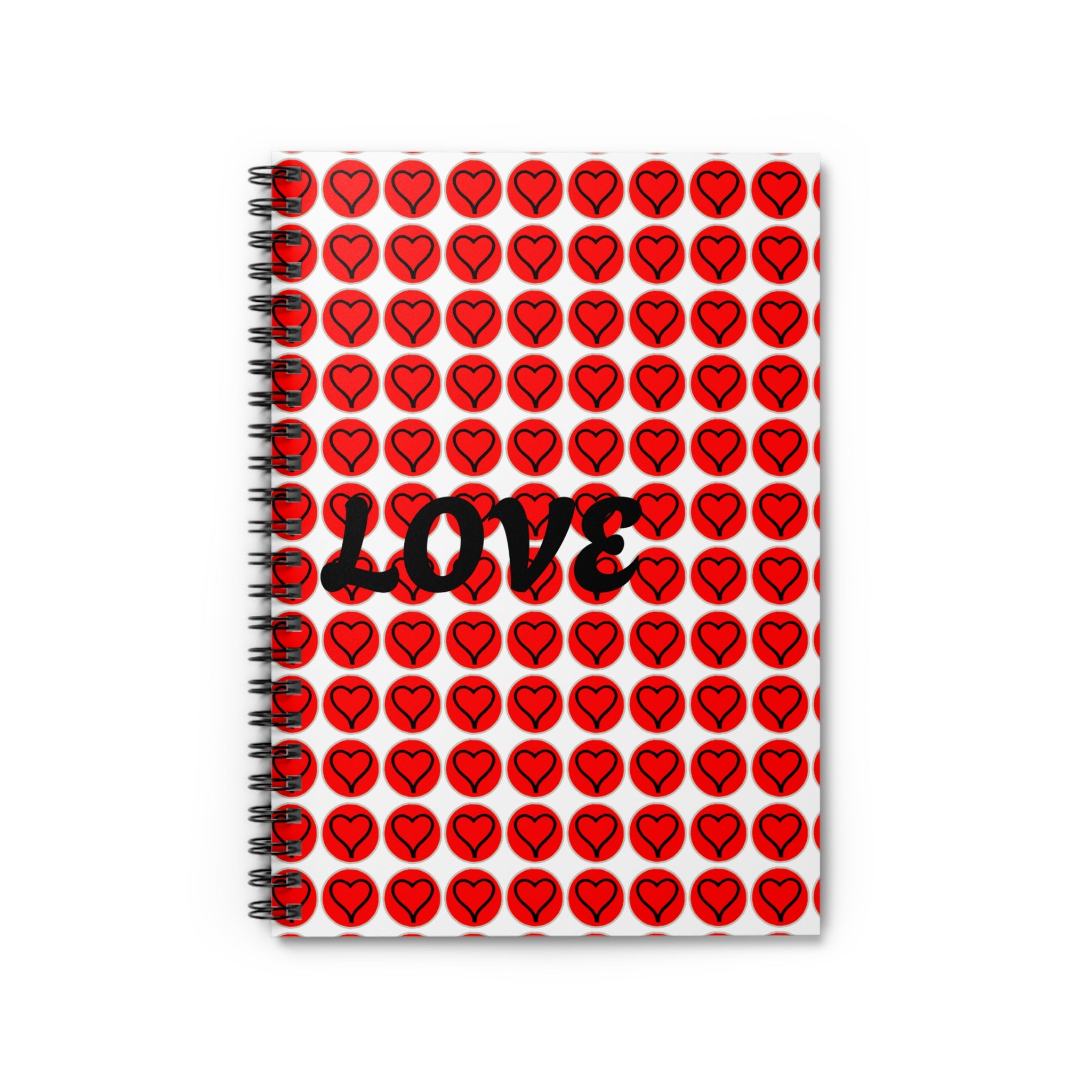 Love Heart Spiral Notebook — Ruled Journal for Valentine’s Notes & Everyday Writing