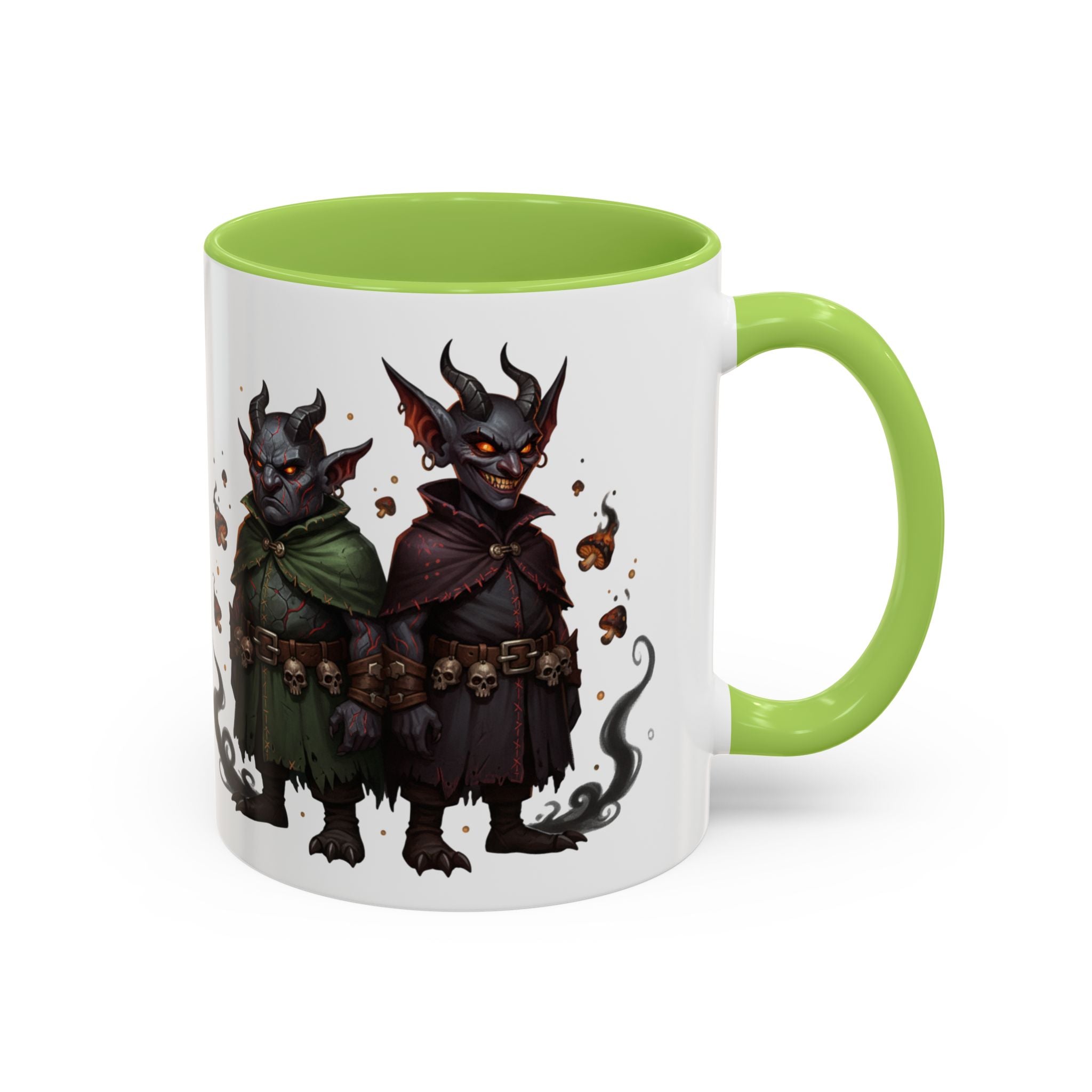 Demon Rogue Duo Coffee Mug – Fantasy RPG Goblin Warlock Design (11/15oz)