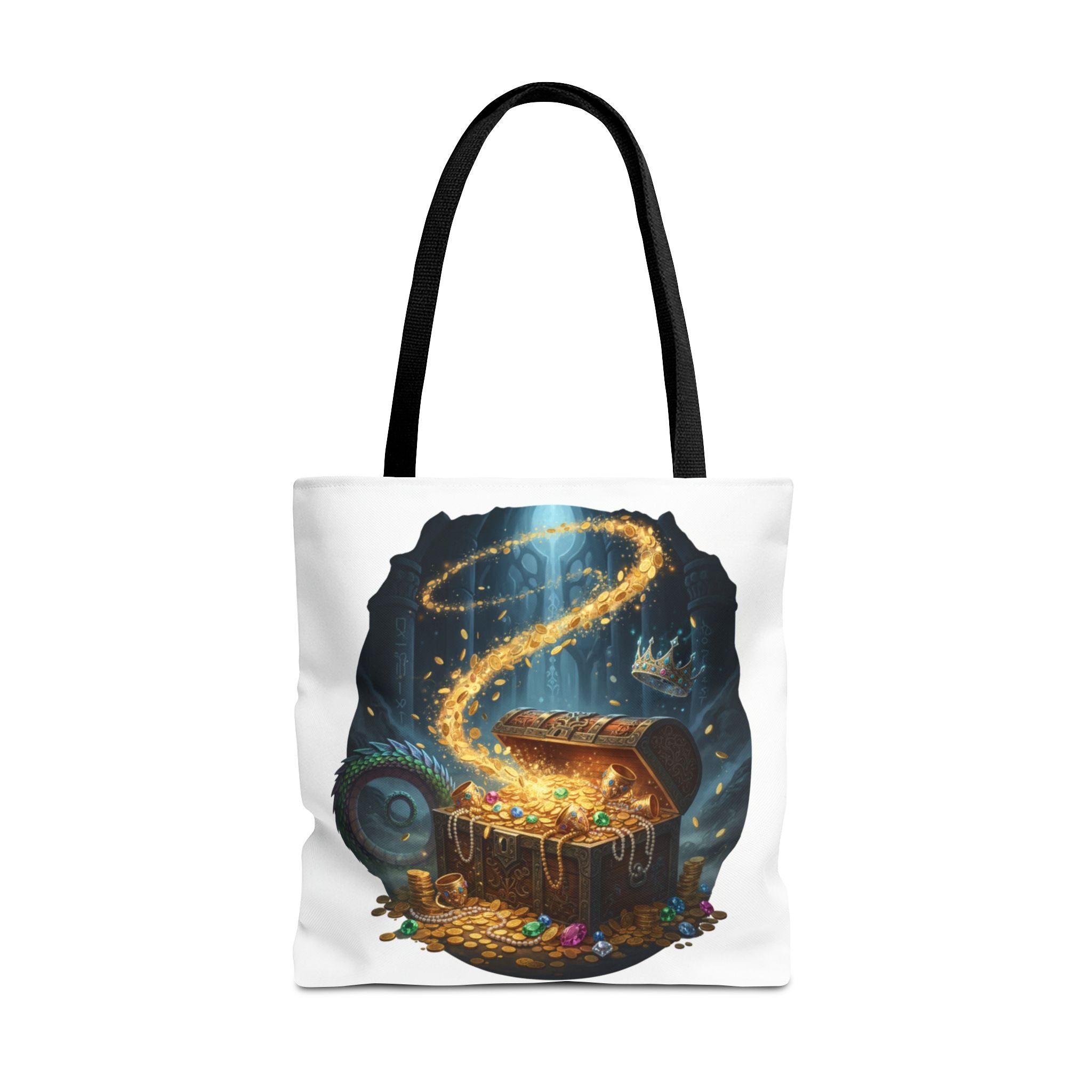 Magic Treasure Chest Tote Bag — Fantasy Pirate Gold Illustration Tote