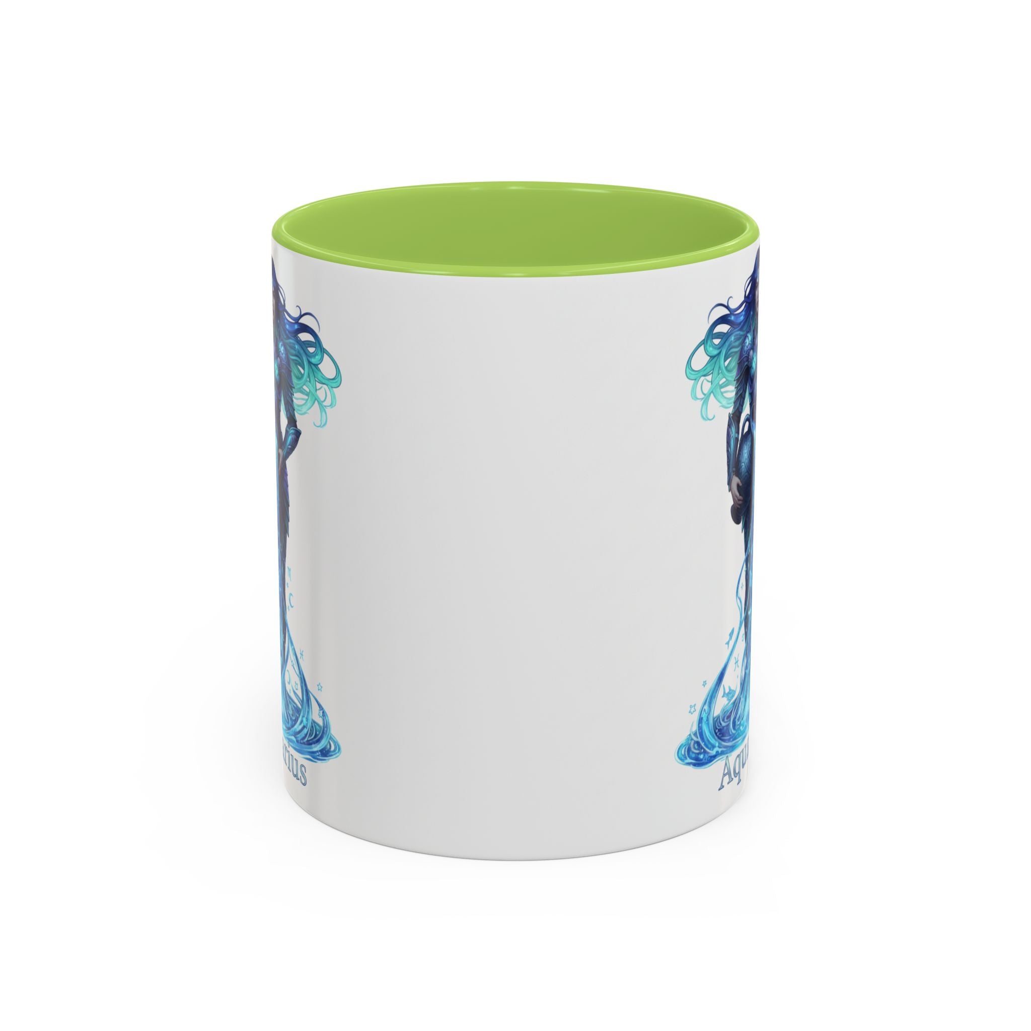 Aquarius Zodiac Coffee Mug — Water Bearer Astrology Accent Mug