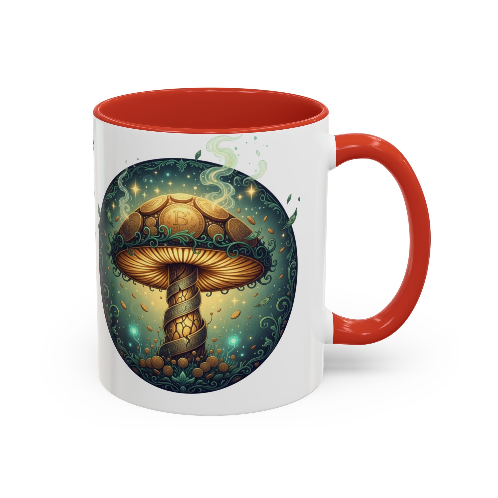 Mushroom Alchemy Coffee Mug — "Money flows to me freely, given, and in abundance" (11/15oz)