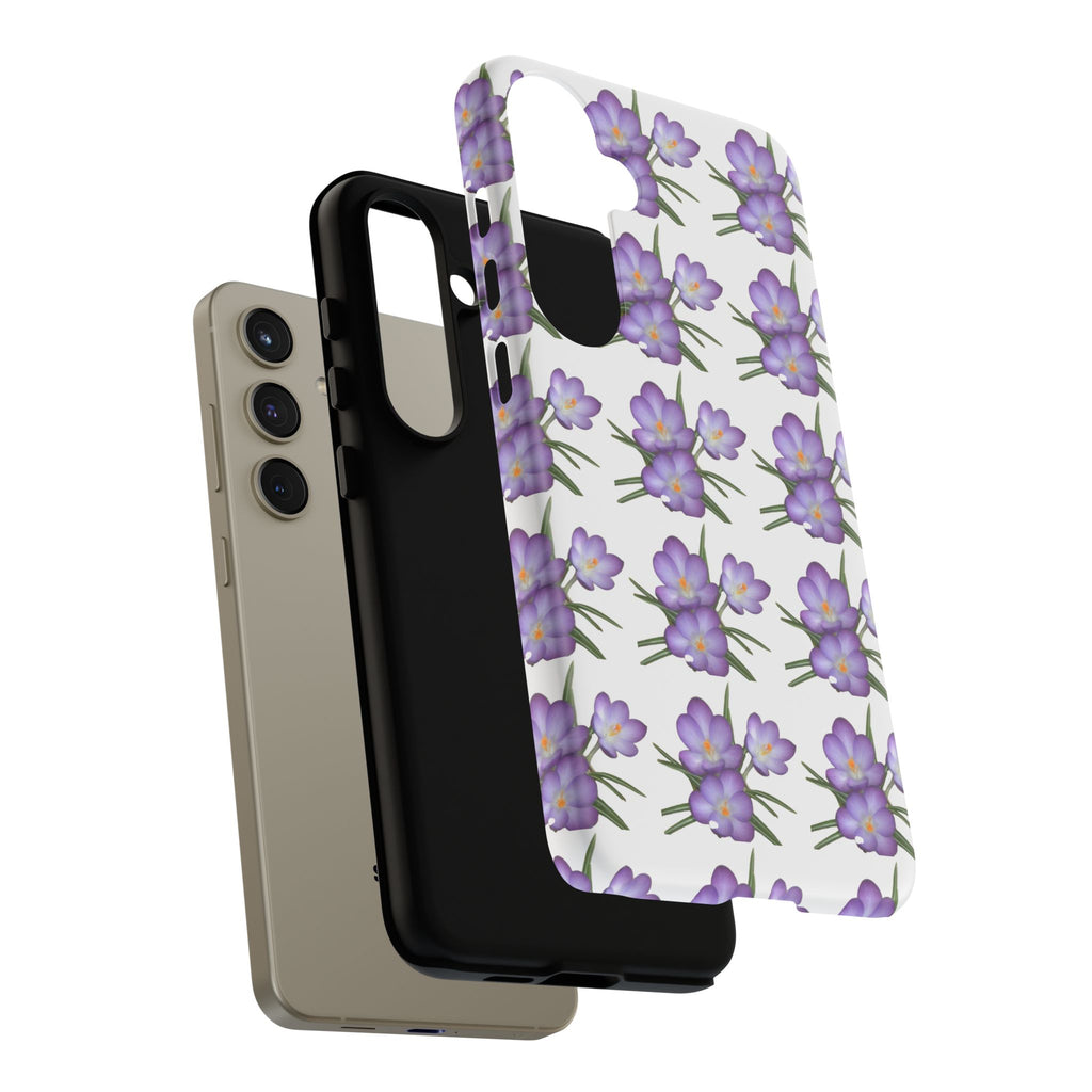 Tough Case — Purple Floral Phone Case