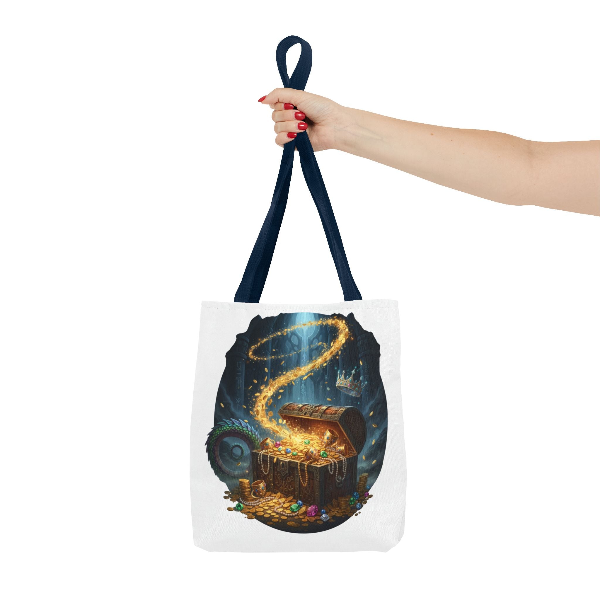 Magic Treasure Chest Tote Bag — Fantasy Pirate Gold Illustration Tote
