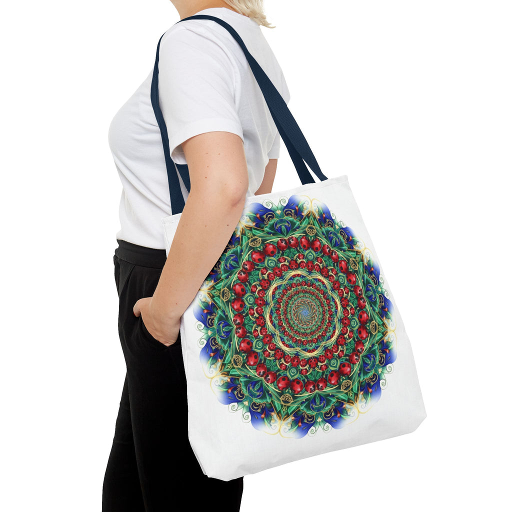 Bohemian Kaleidoscope Tote Bag — Colorful Mandala AOP Beach & Market Tote