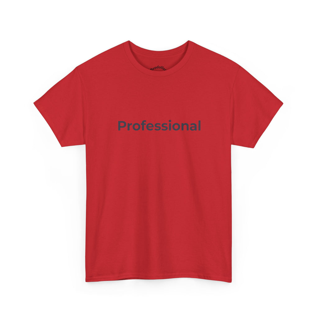 Professional T‑Shirt — Minimalist White Tee with 'Professional' Text