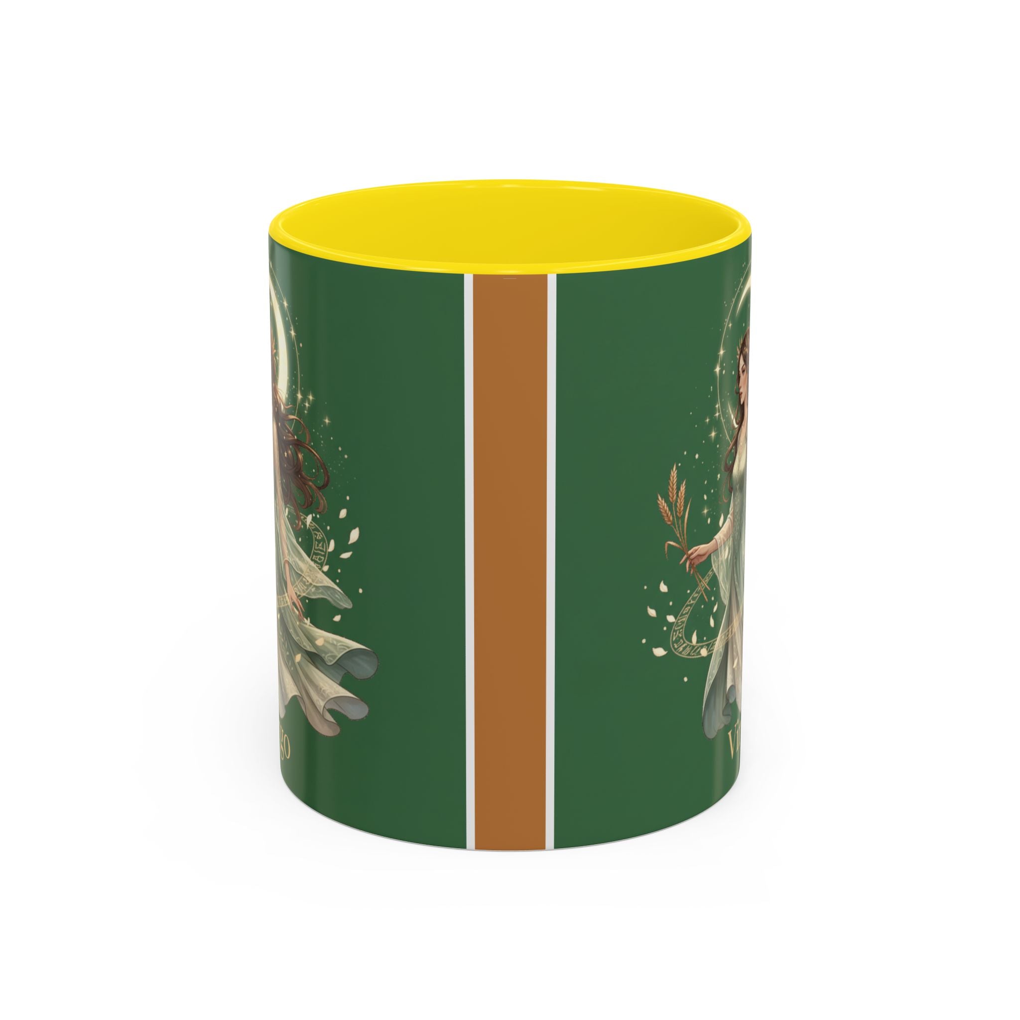 Virgo Zodiac Accent Coffee Mug — Astrological Virgo Gift (11/15oz)