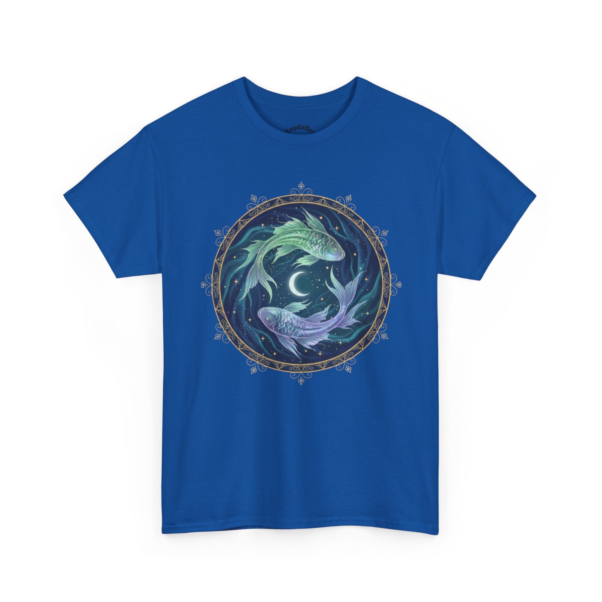 Pisces Fish Tee — Celestial Koi Moon Graphic T-Shirt