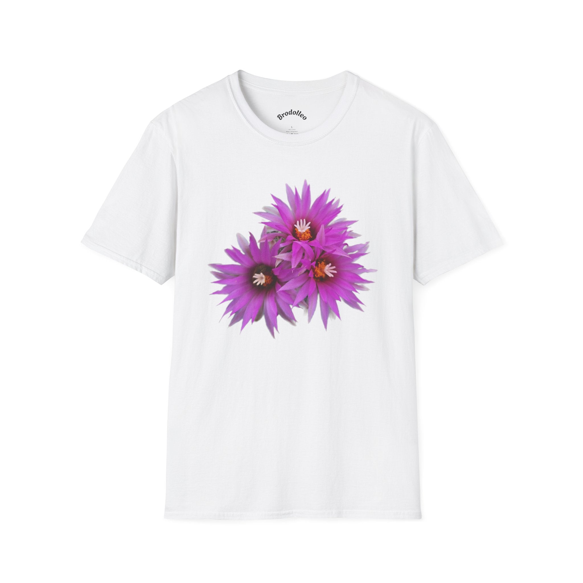 Purple Cactus Flower T-Shirt — Vibrant Desert Bloom Tee