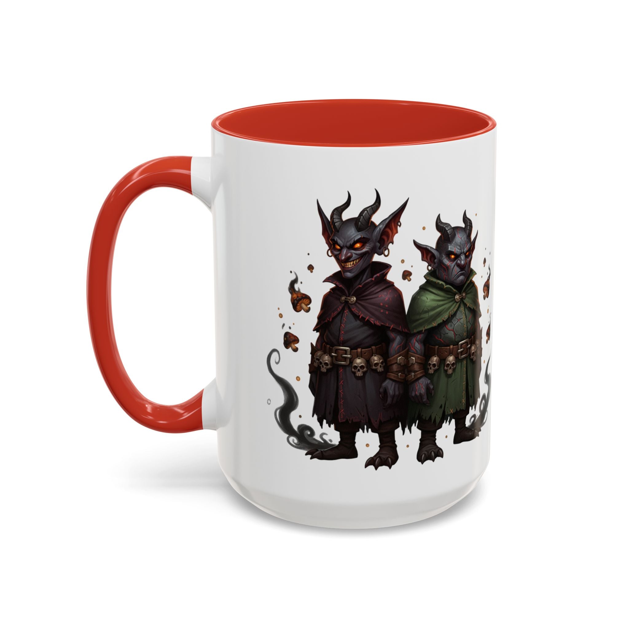 Demon Rogue Duo Coffee Mug – Fantasy RPG Goblin Warlock Design (11/15oz)