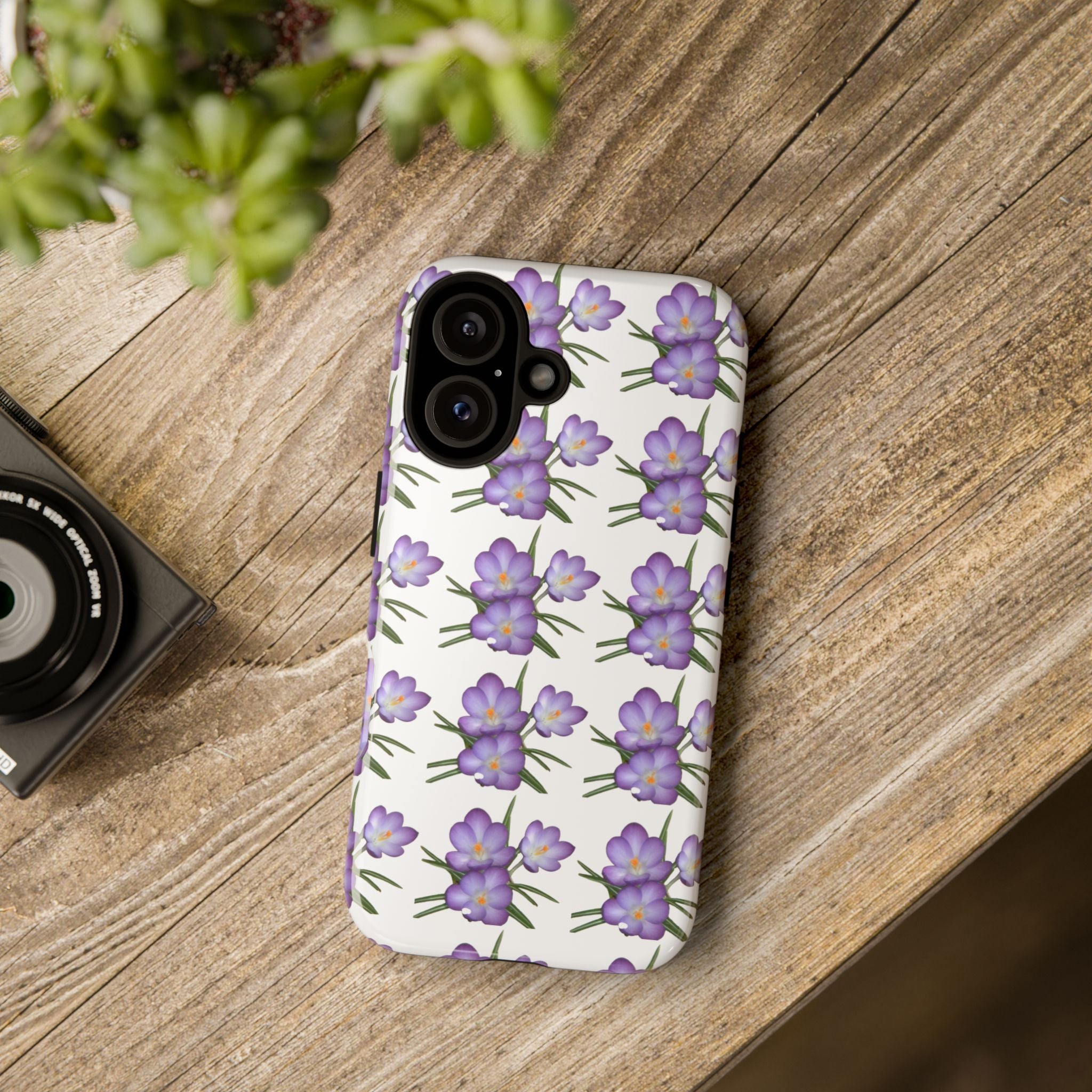 Tough Case — Purple Floral Phone Case