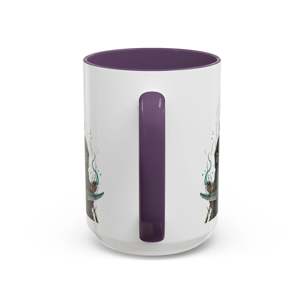 Grim Sorcerer Accent Coffee Mug – Witchy Wizard Magic 11/15oz