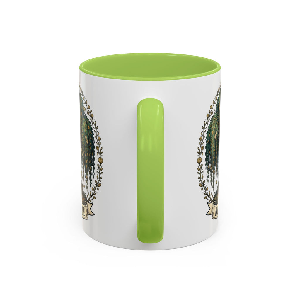 Money Tree Accent Coffee Mug — Inspirational 11/15oz Ceramic Mug with "Money Tree" Design