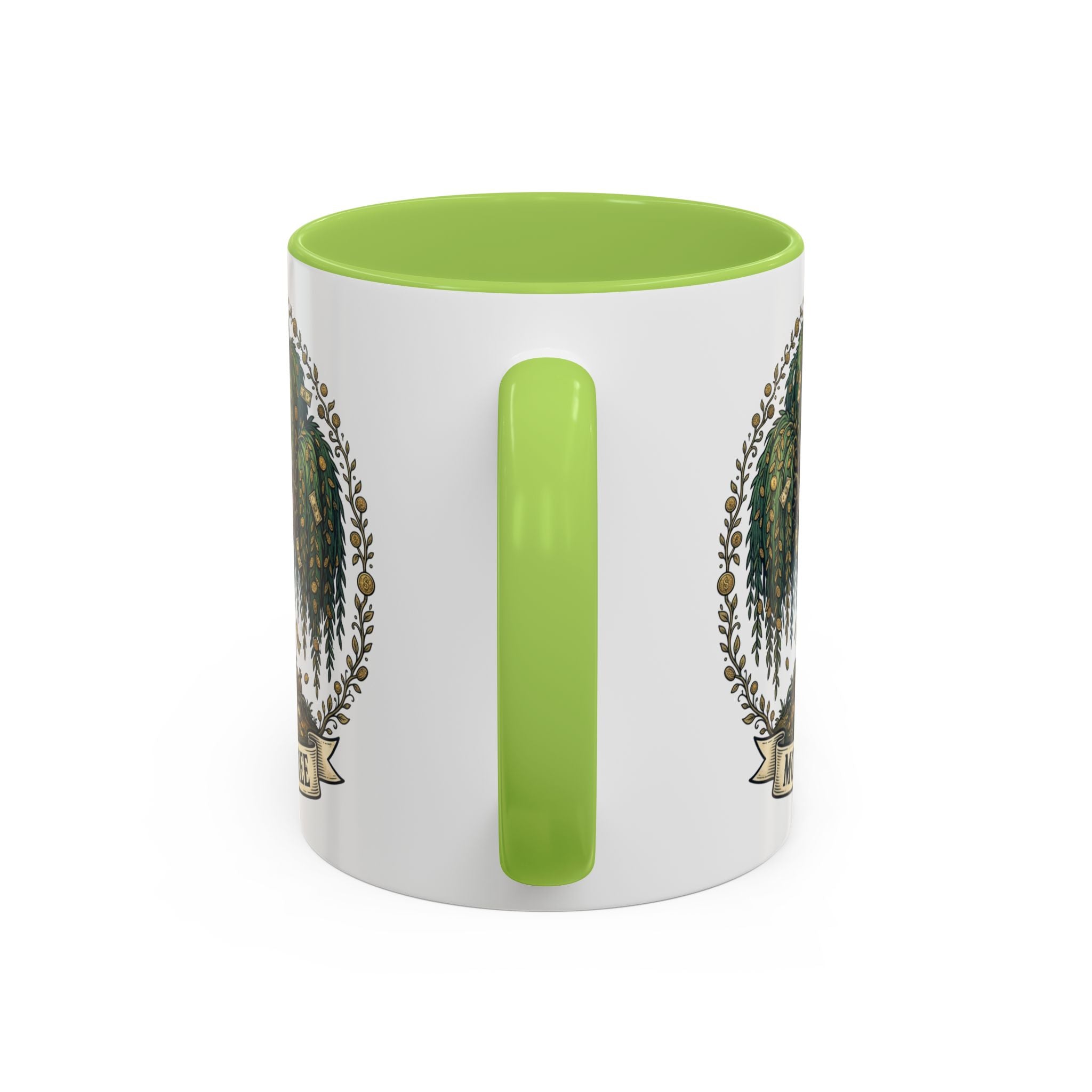 Money Tree Accent Coffee Mug — Inspirational 11/15oz Ceramic Mug with "Money Tree" Design