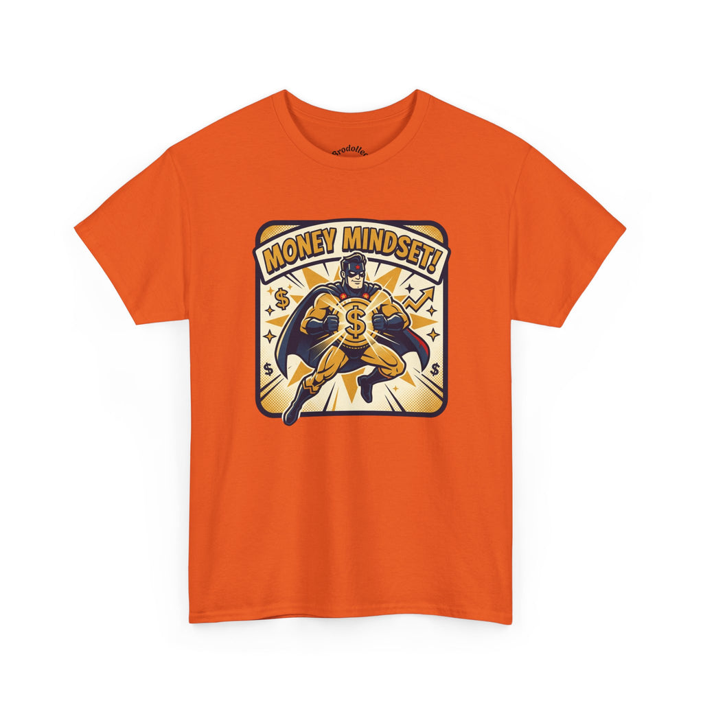 Money Mindset Tee — Retro Superhero Cash Graphic T-Shirt