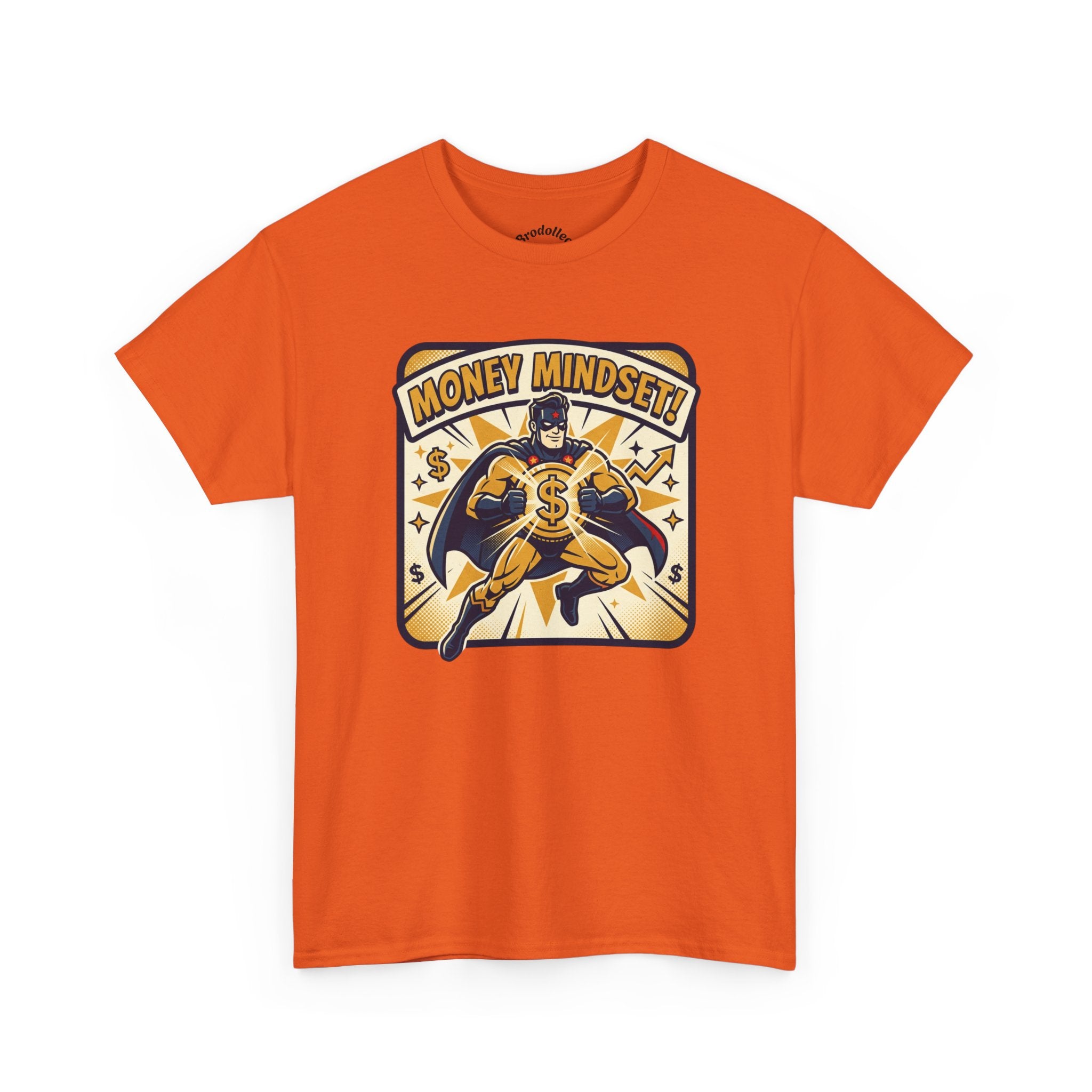 Money Mindset Tee — Retro Superhero Cash Graphic T-Shirt