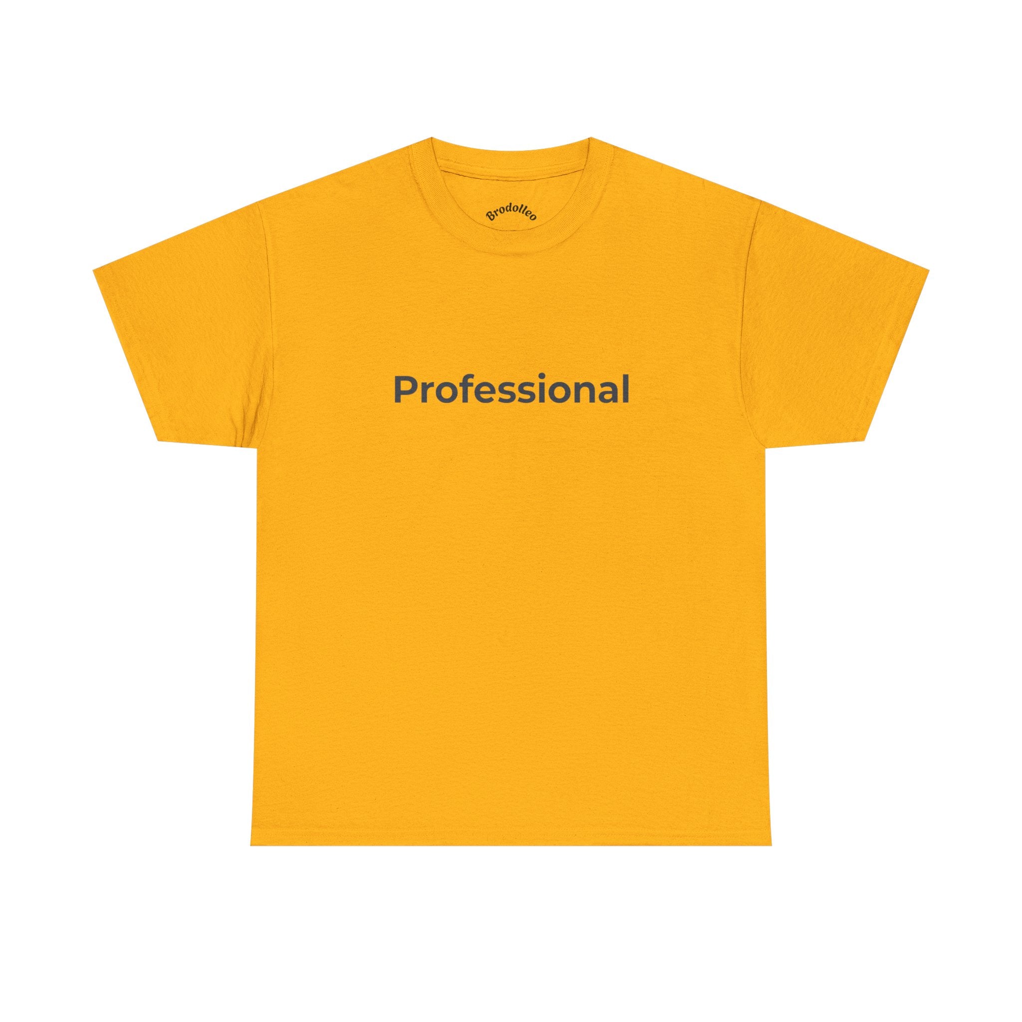 Professional T‑Shirt — Minimalist White Tee with 'Professional' Text