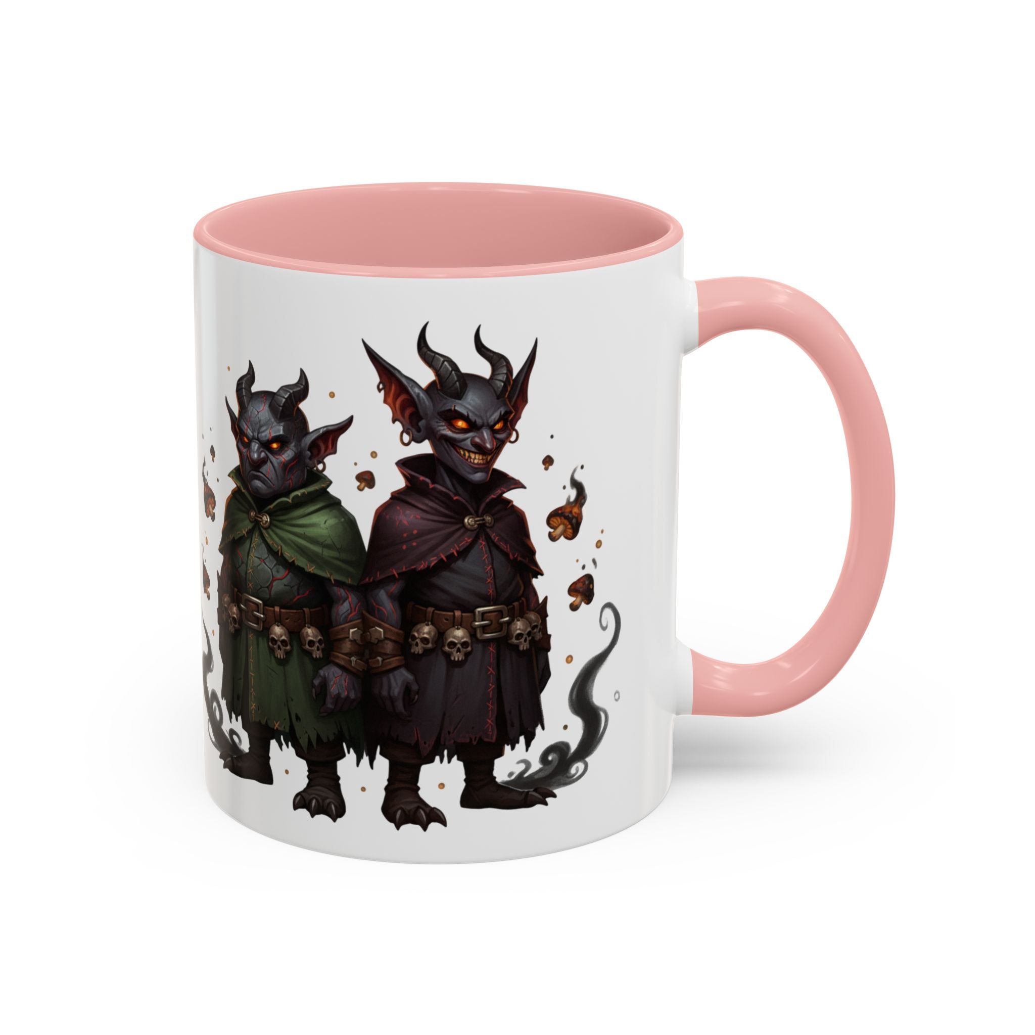 Demon Rogue Duo Coffee Mug – Fantasy RPG Goblin Warlock Design (11/15oz)