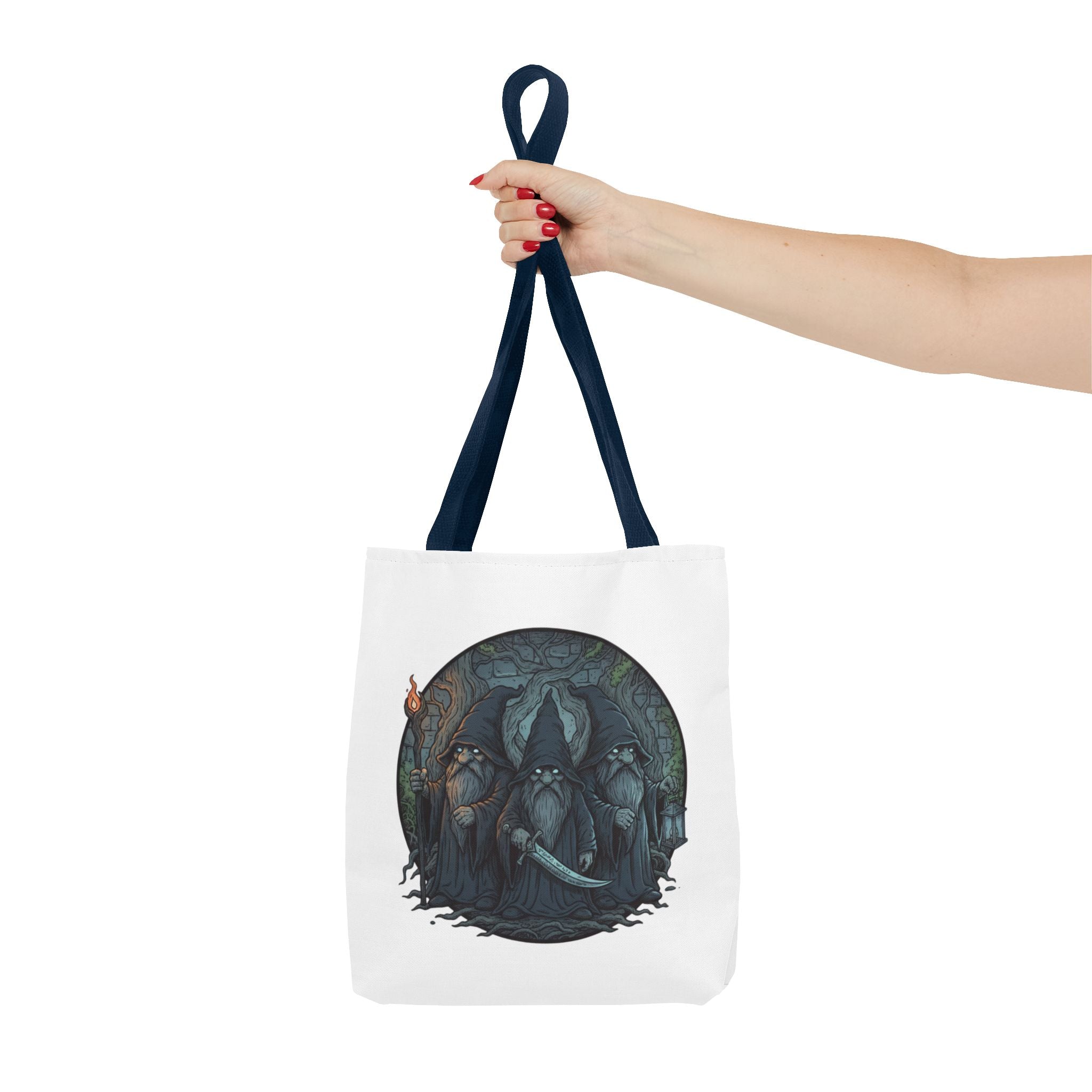 Mystic Grove Wizards Tote Bag — Fantasy Circle Art All-Over Print
