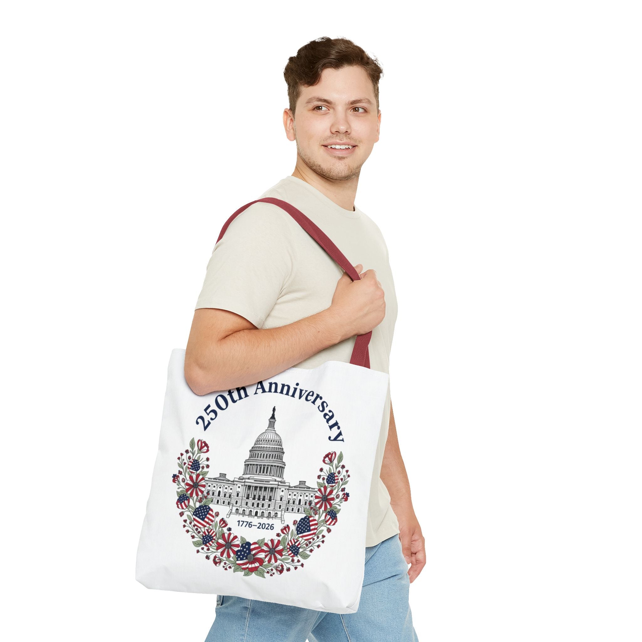 250th Anniversary Capitol Tote Bag — Patriotic USA Commemorative Tote (1776–2026)