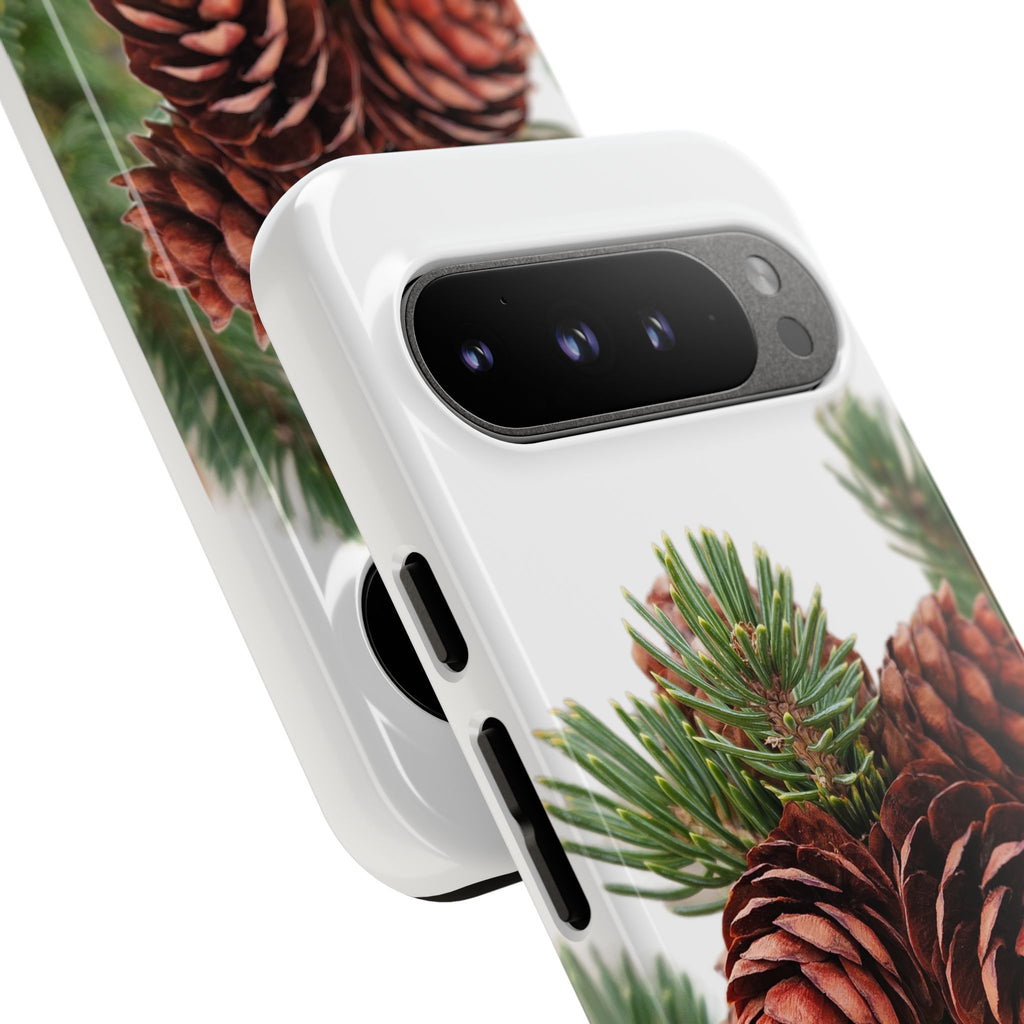 Pinecone Tough Phone Case — Protective Botanical Phone Cover