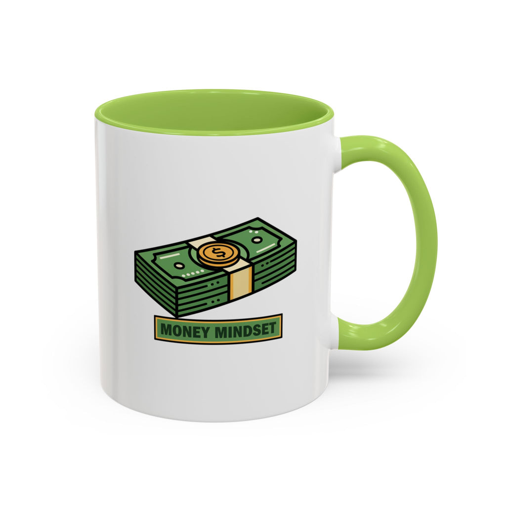 Money Mindset Coffee Mug — Stack of Cash Accent Mug (11/15oz)