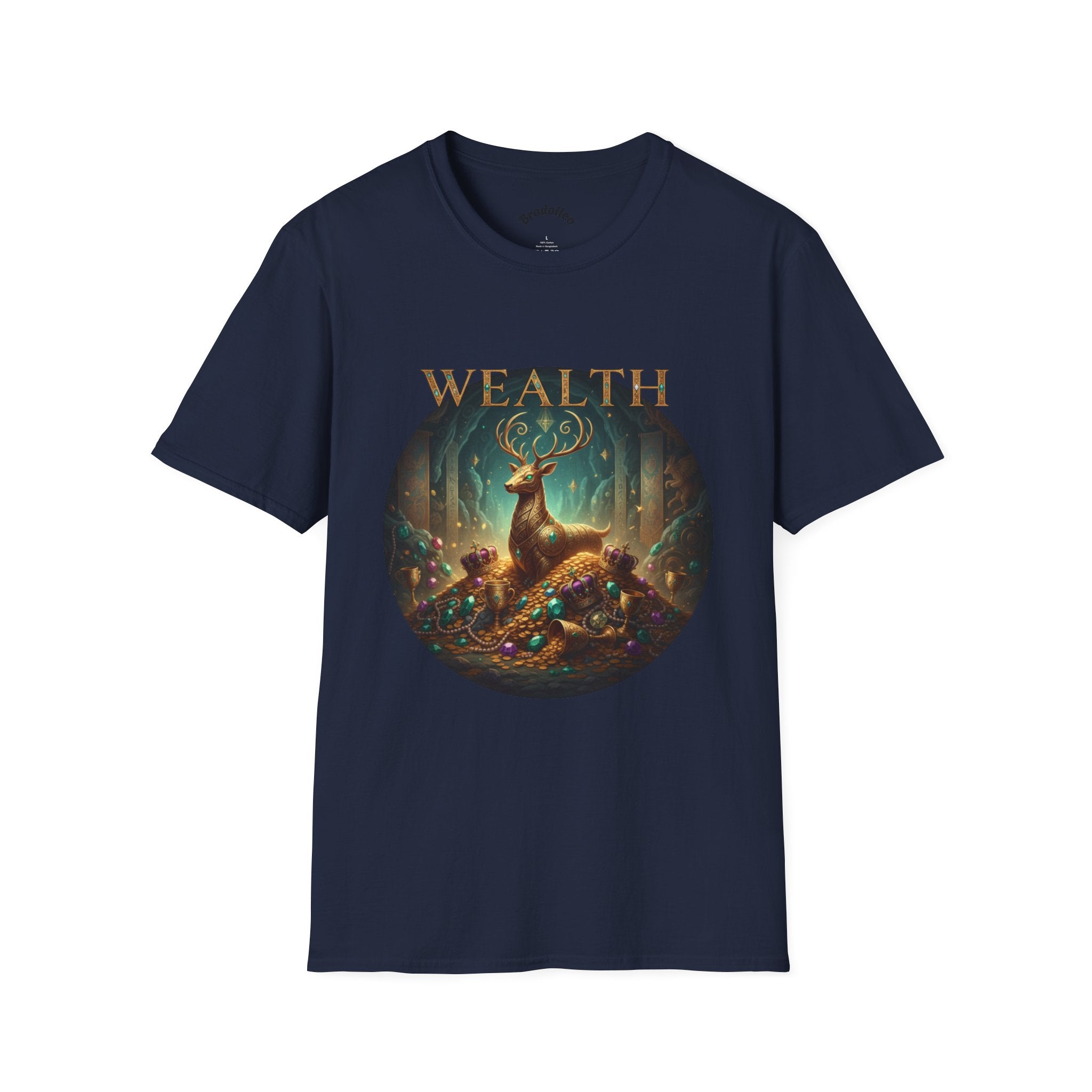 Wealth Deer Graphic T-Shirt — Mystical Forest Stag Design