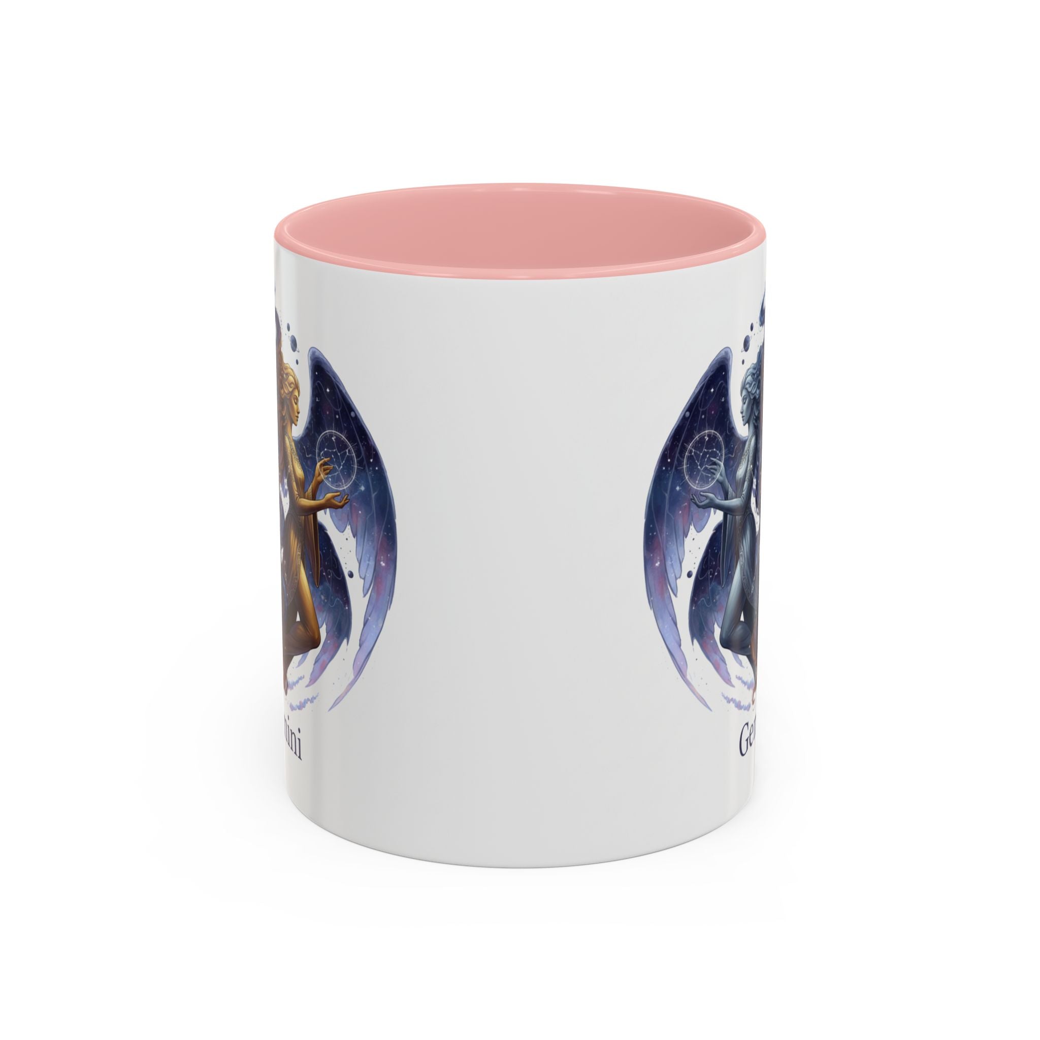 Gemini Zodiac Coffee Mug — Twin Stars Astrology Accent Mug (11/15oz)