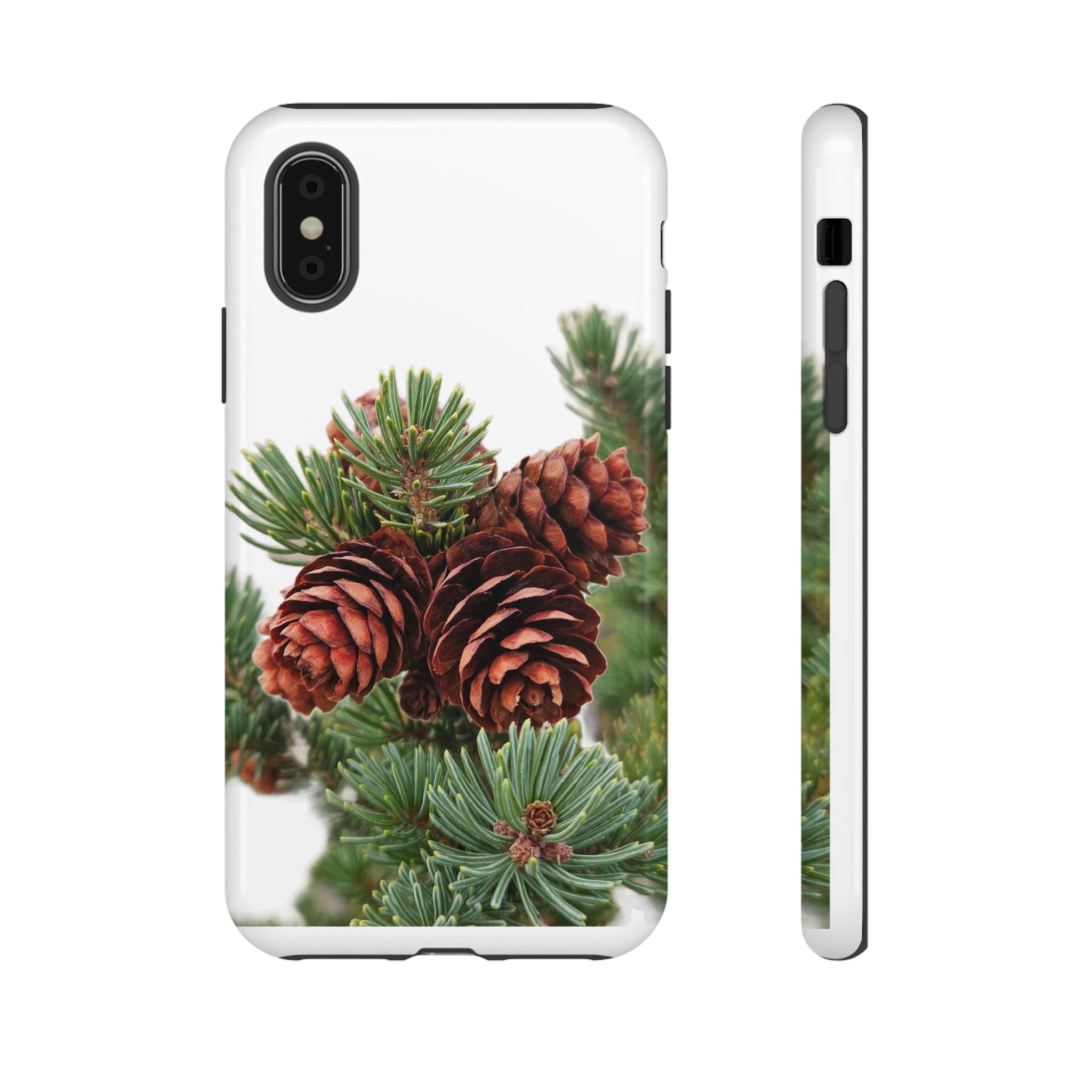 Pinecone Tough Phone Case — Protective Botanical Phone Cover