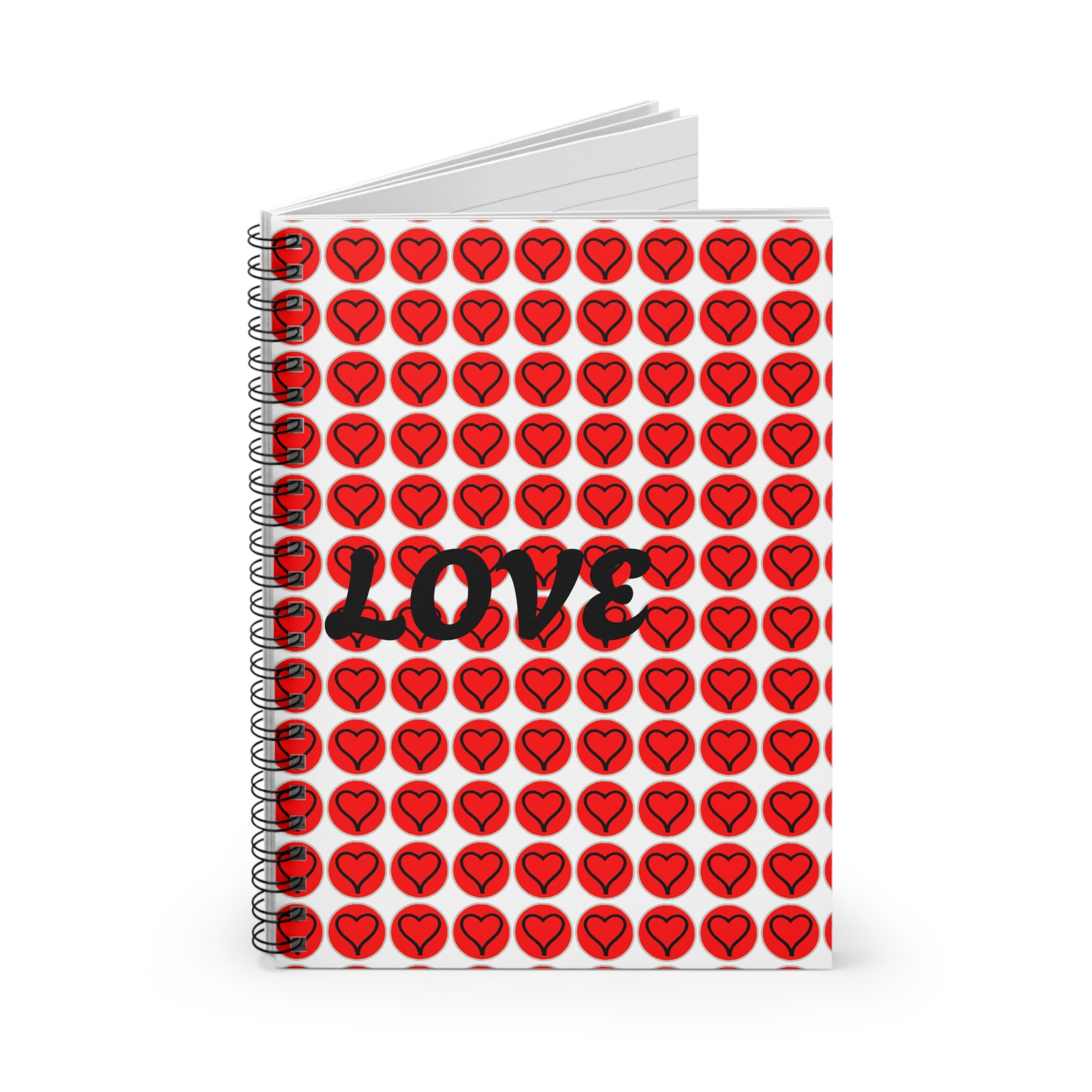 Love Heart Spiral Notebook — Ruled Journal for Valentine’s Notes & Everyday Writing