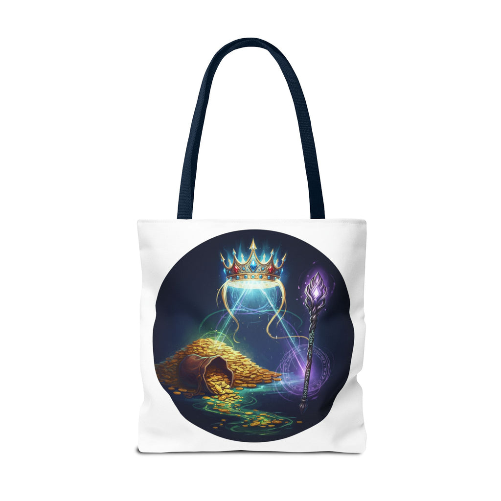 Mystic Crown & Treasure Tote Bag — Fantasy Magic Art Tote