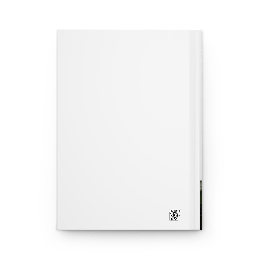 White Gerbera Hardcover Journal — Floral Notebook for Writing & Gratitude