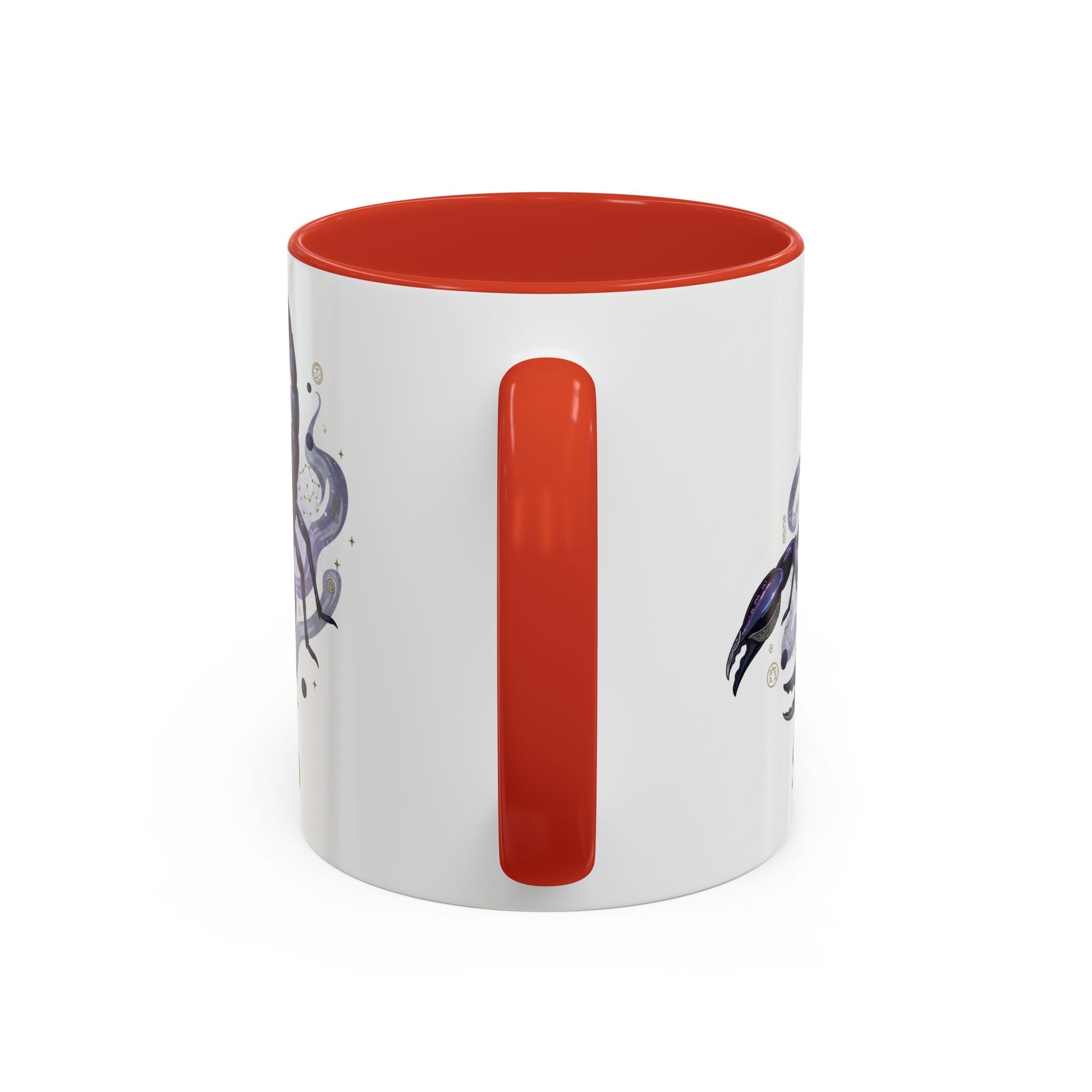Scorpio Zodiac Coffee Mug — Purple Scorpion Accent Mug (11/15oz)