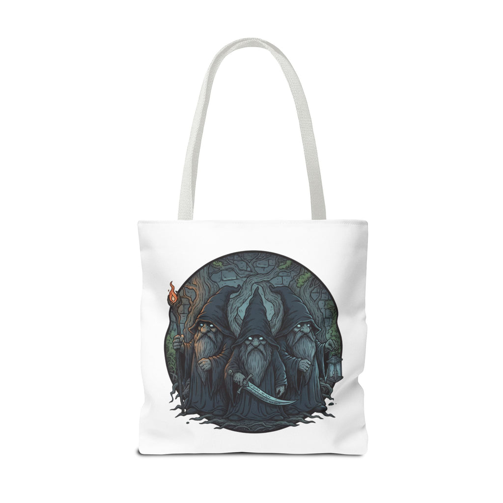 Mystic Grove Wizards Tote Bag — Fantasy Circle Art All-Over Print