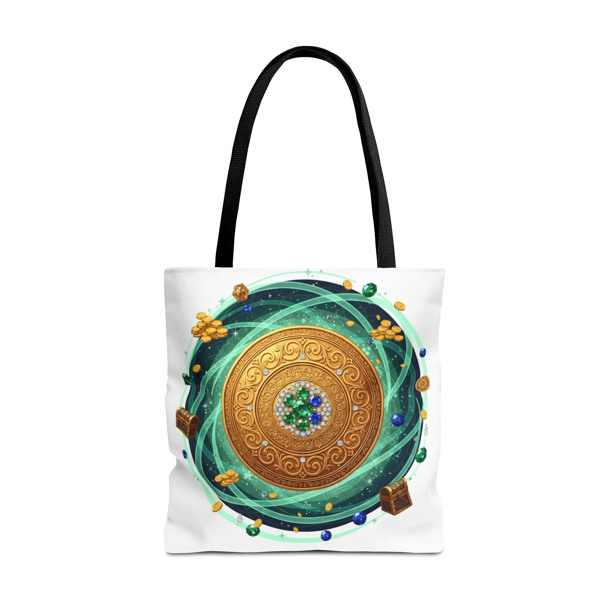 Tote Bag — Celtic Gold Shield Mandala Print Tote