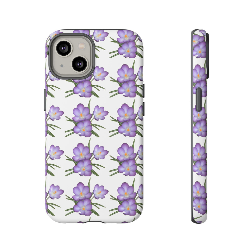 Tough Case — Purple Floral Phone Case