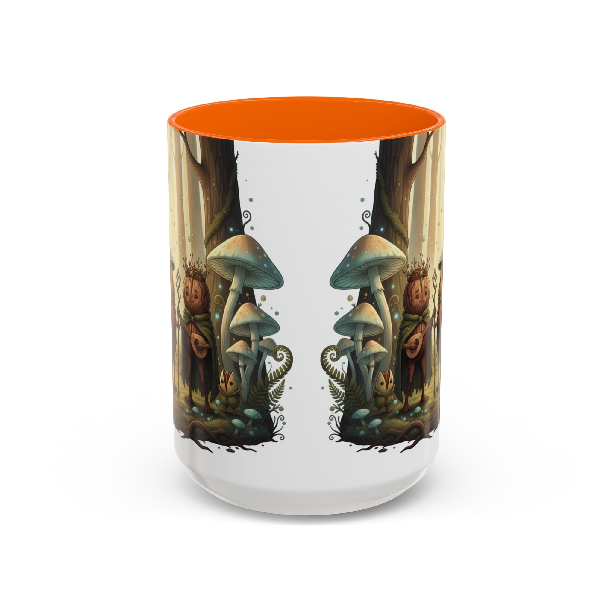 Whimsical Forest Mushroom Mug — Cute Woodland Gnome Coffee Cup