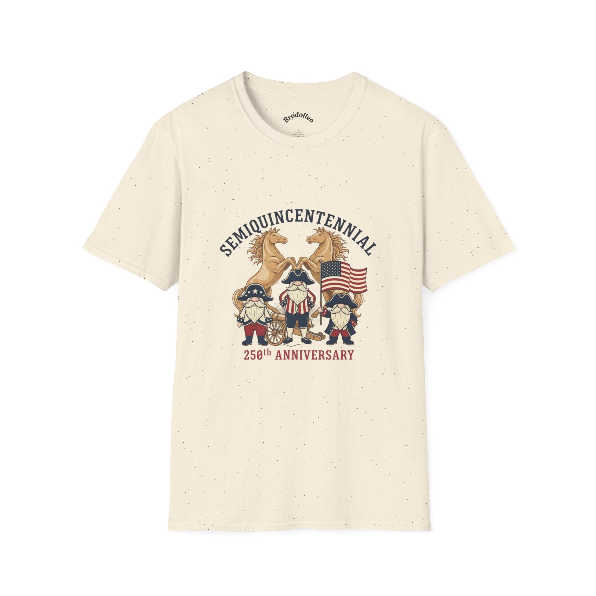 Semiquincentennial 250th Anniversary Patriotic T-Shirt — American Flag & Eagle Design