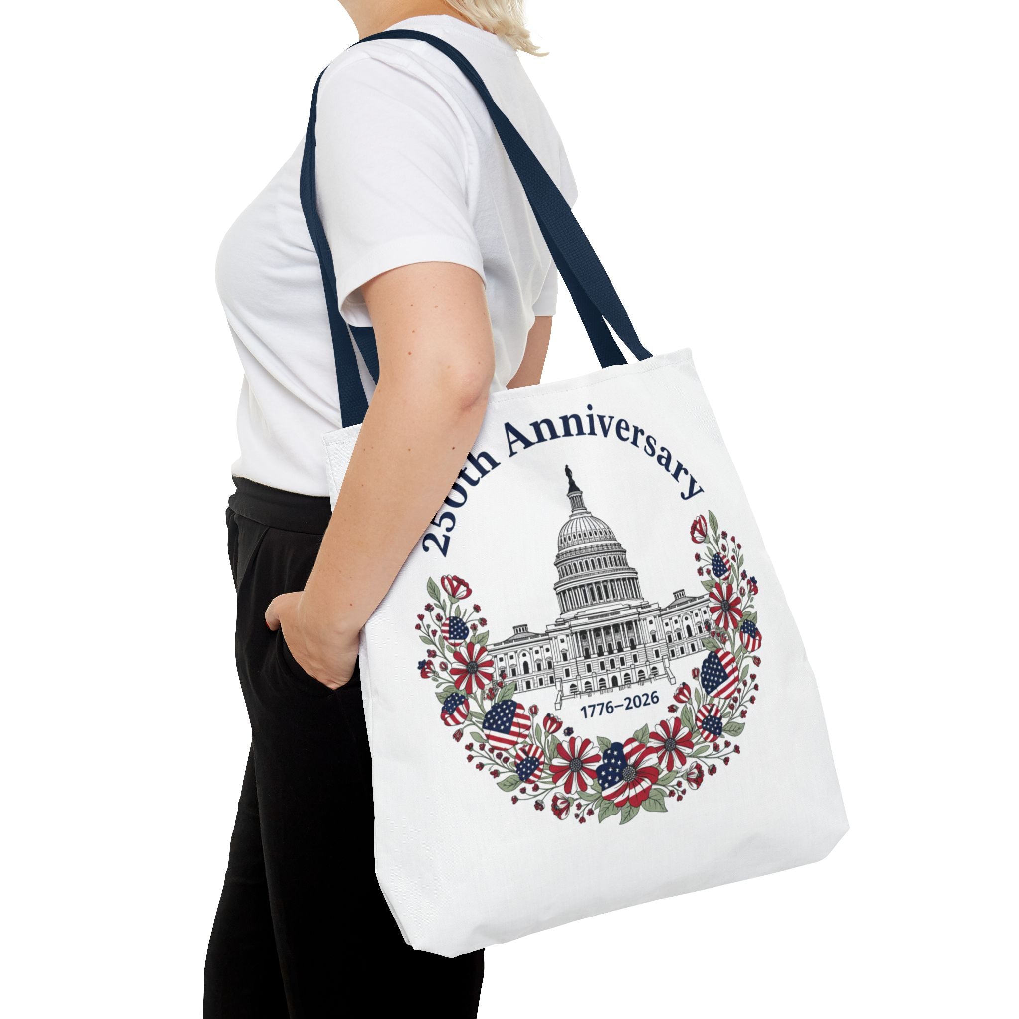 250th Anniversary Capitol Tote Bag — Patriotic USA Commemorative Tote (1776–2026)