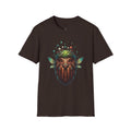 Fantasy Forest Mask T-Shirt — Woodland Creature Tee with Mushroom Crown