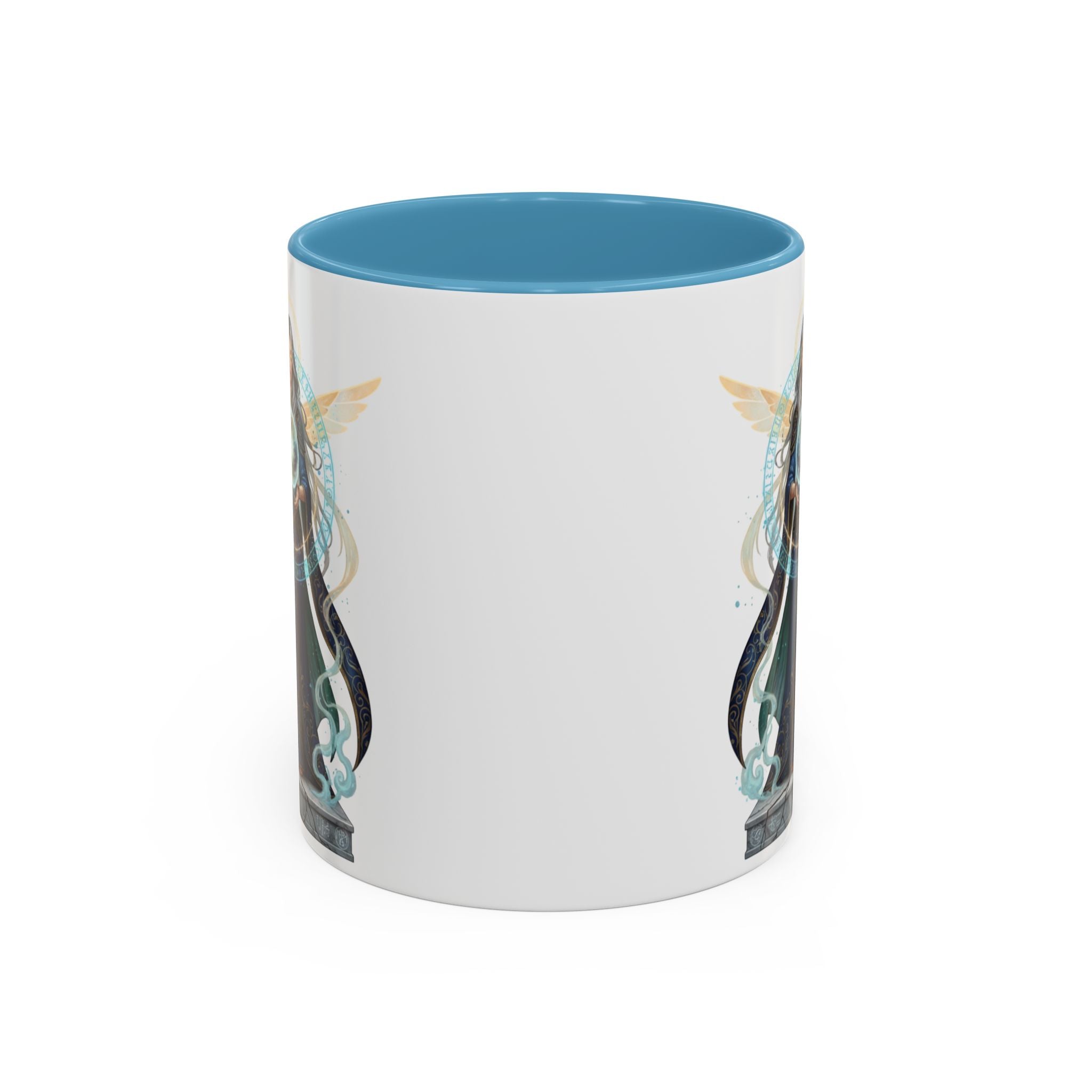Mystic Oracle Coffee Mug — Woman with Crystal Ball Accent Mug