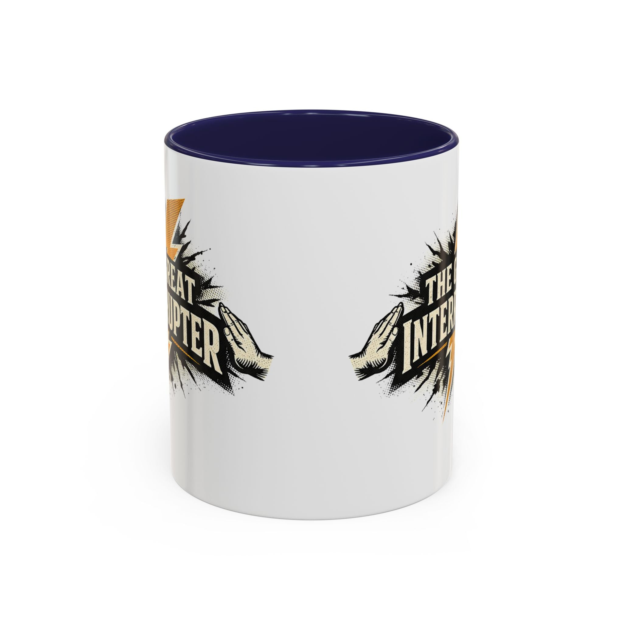 The Great Interrupter Coffee Mug — Funny Lightning Bolt Accent Ceramic Mug