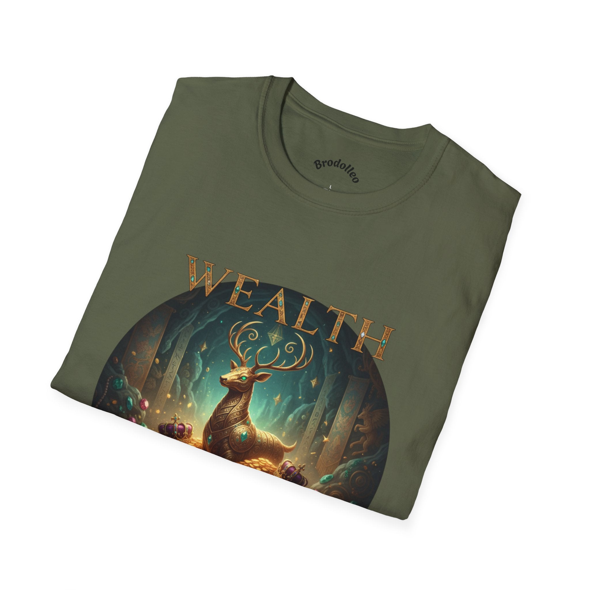 Wealth Deer Graphic T-Shirt — Mystical Forest Stag Design