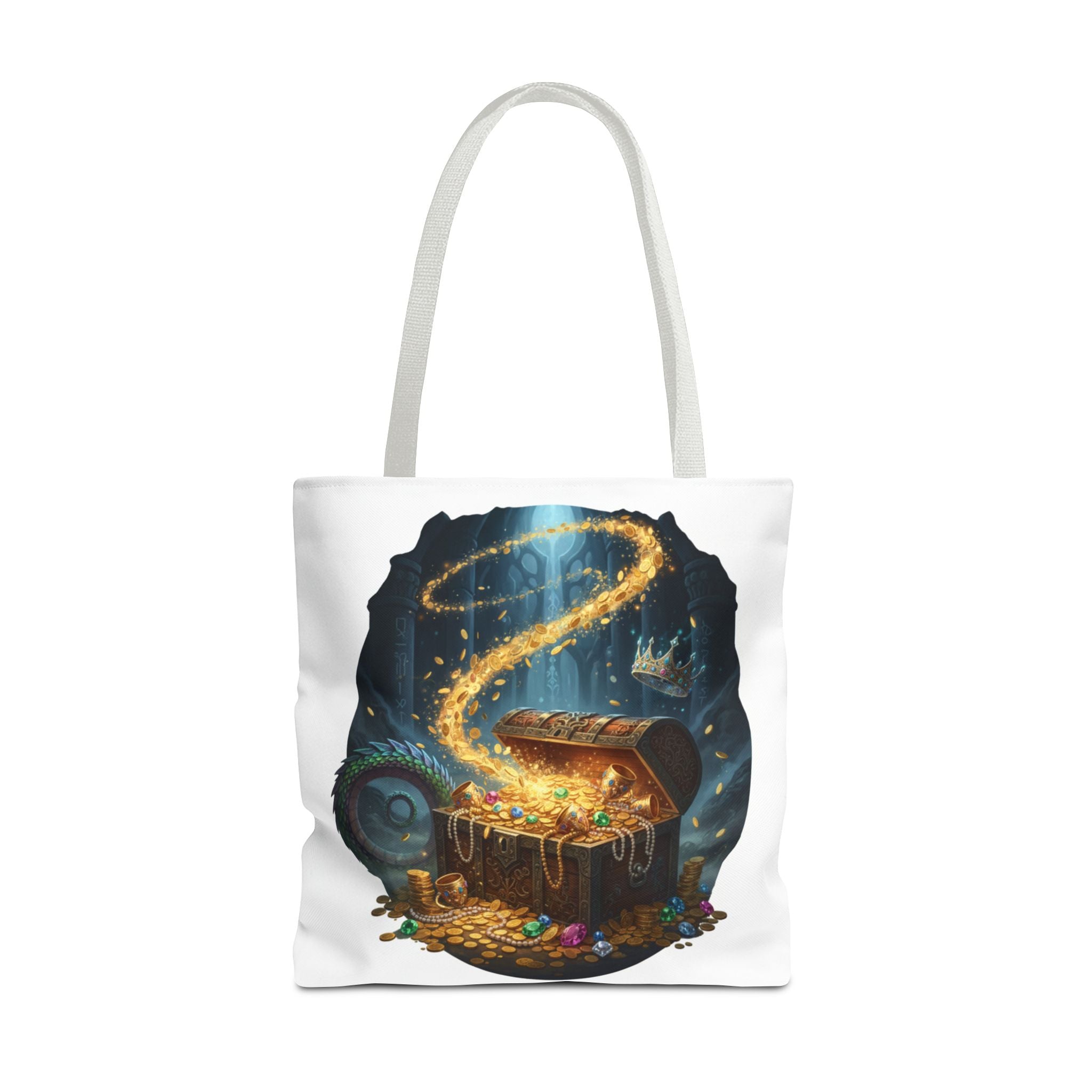 Magic Treasure Chest Tote Bag — Fantasy Pirate Gold Illustration Tote