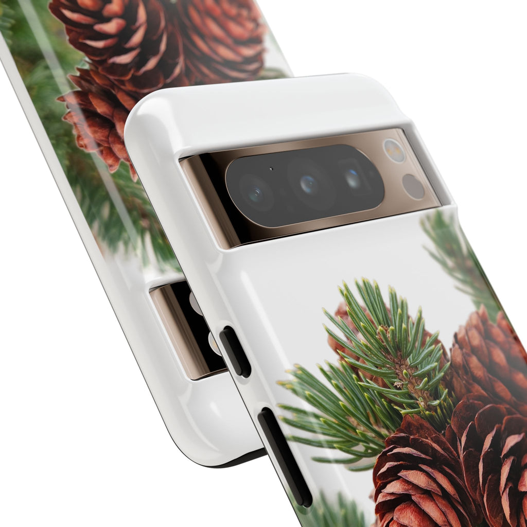 Pinecone Tough Phone Case — Protective Botanical Phone Cover