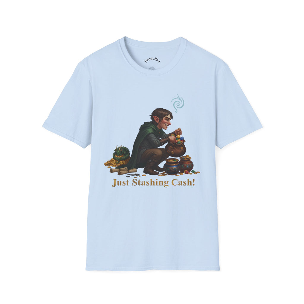 Money Stash T-Shirt — "Just Stashing Cash!" Fantasy Comfort Tee