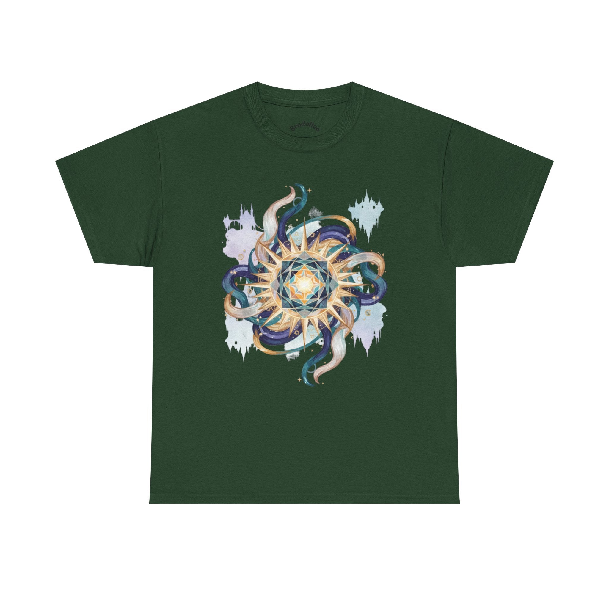Sunburst Octopus Graphic Tee — Nautical Mystic Sea Creature T-Shirt