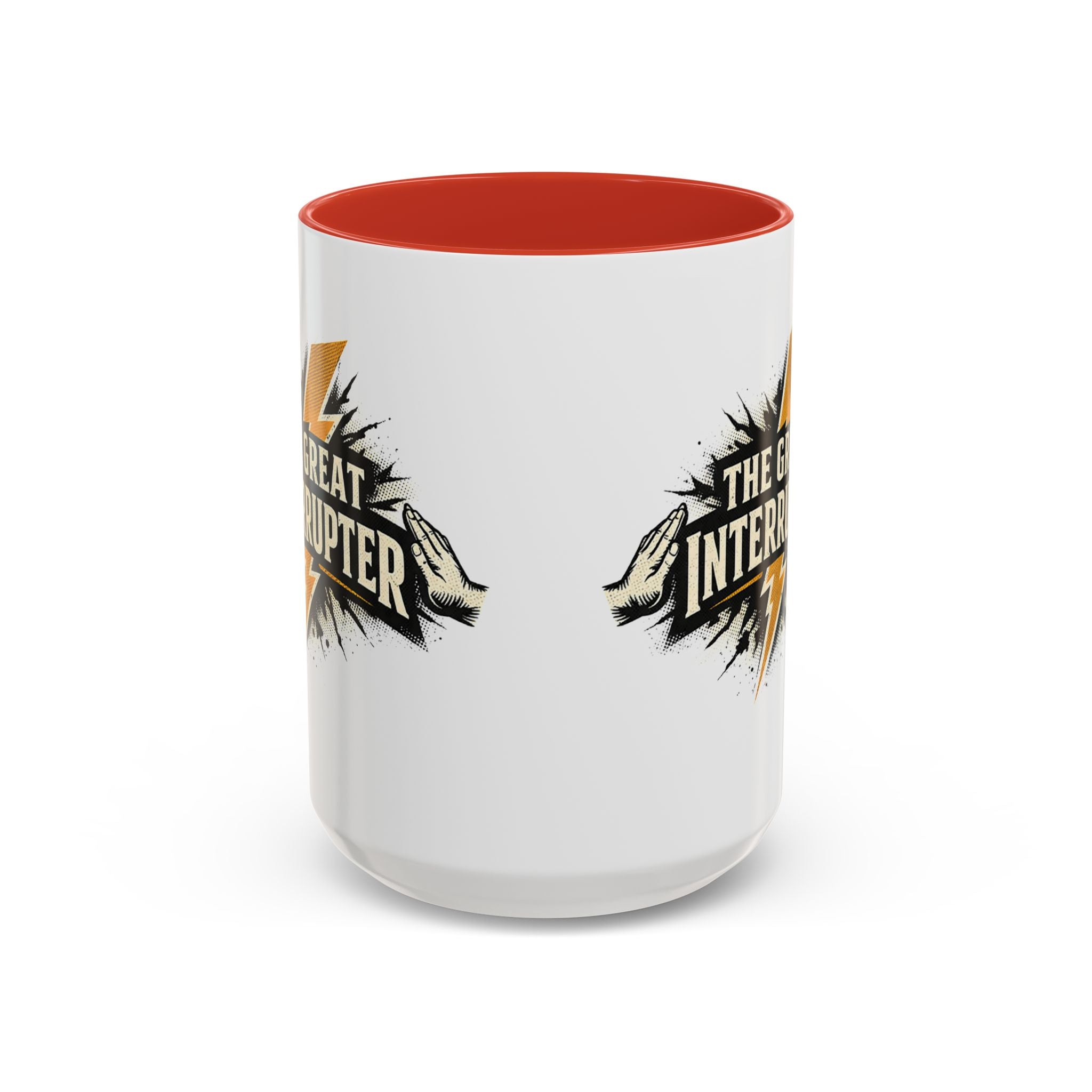 The Great Interrupter Coffee Mug — Funny Lightning Bolt Accent Ceramic Mug